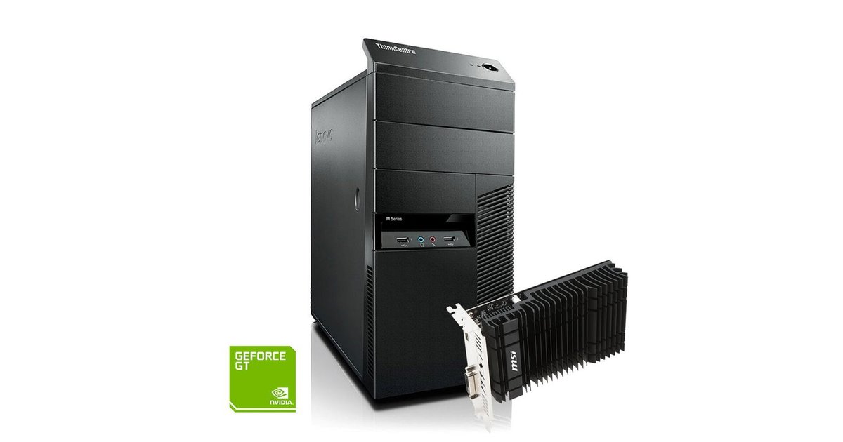 Lenovo ThinkCentre M92P Tower + NVIDIA GeForce GT1030
