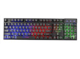 Marvo K605, Klávesnica CZ/SK, herná, membránová typ drôtová (USB), čierna, podsvietenáMarvo K605, Klávesnica CZ/SK, hern