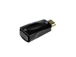 Cablexpert kábel redukcia HDMI na VGA + Audio, M/F, čierna