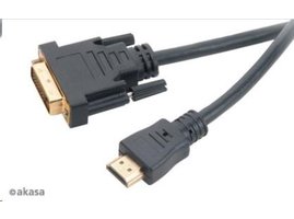 AKASA kábel DVI na HDMI, 2m