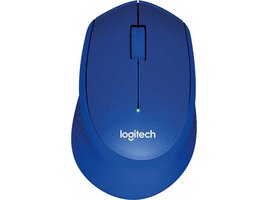 Logitech Wireless Mouse M330Silent Plus, blue