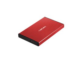 Externý box NATEC RHINO GO USB 3.0 pre 2,5", čerevený