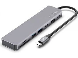 FIXED USB-C hub 7v1 (2x USB, HDMI, 2x USB-C, čítačka SD)