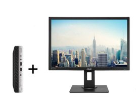 Zostava - HP EliteDesk 800 G3 mini + monitor ASUS 24" !